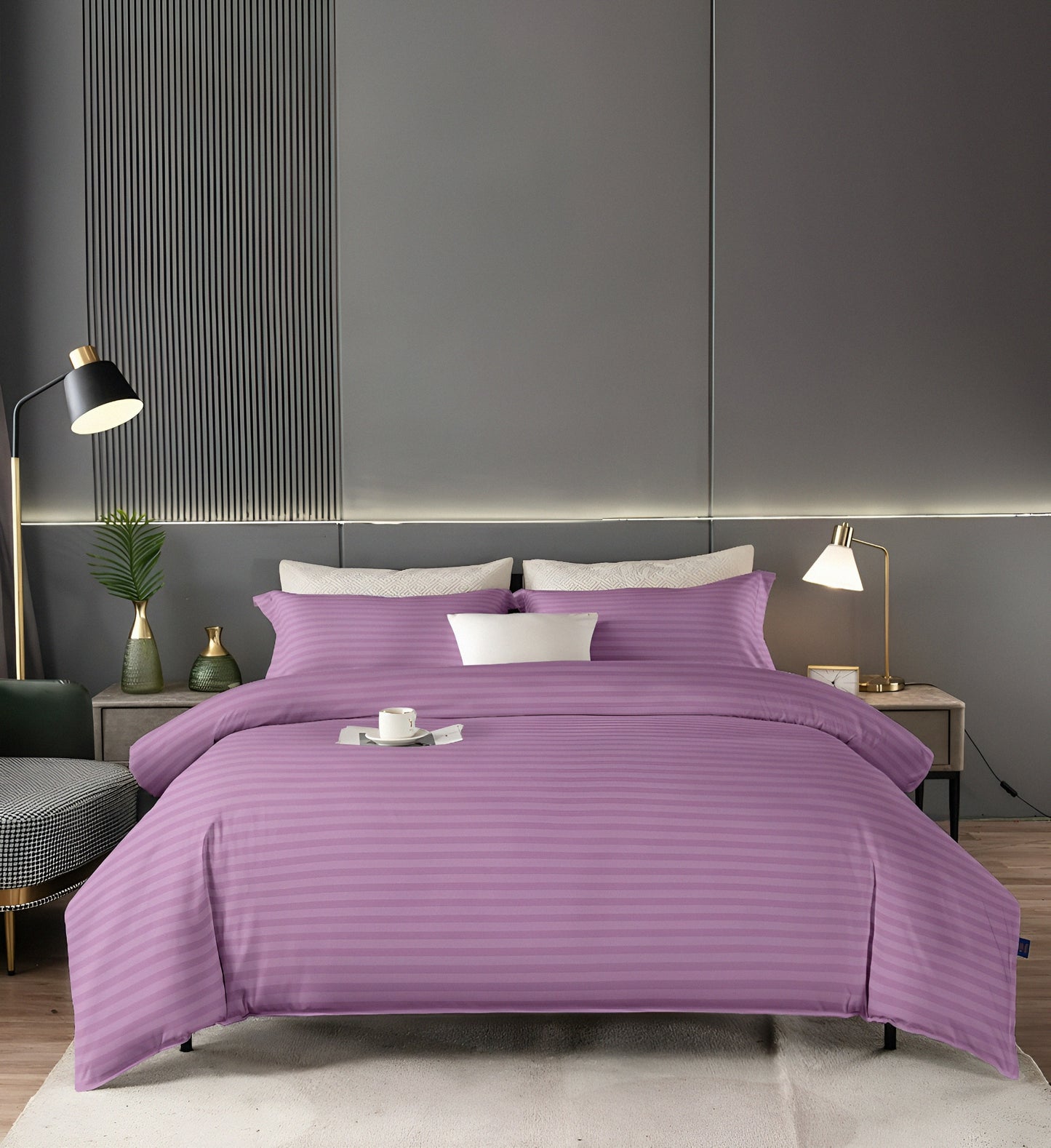 Extreme close-up showcasing the tight, soft weave of the hypoallergenic pink microfiber fabric.