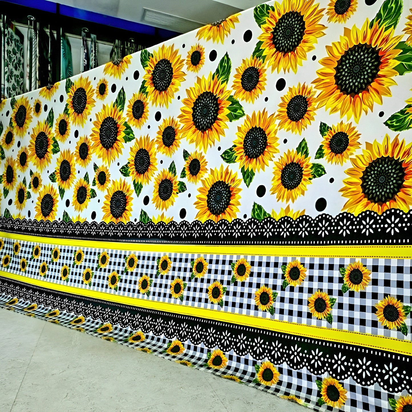 Luxury Sunflower design bedsheet roll for wholesale