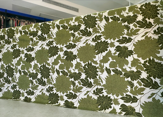 olive green bedsheet, floral fabric, cotton roll, bedding fabric, wholesale bedsheet, leaf print bedsheet, marjan3x bedding,
مفرش سرير, قماش سرير, رول قماش, مفرش مطبوع, مفرش زهور, مفرش قطن, مفرش فخم